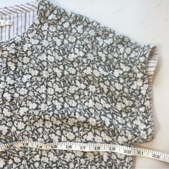 Faherty Reversible Button Down Shirt Floral & Stripe Size Small - Picture 5 of 7